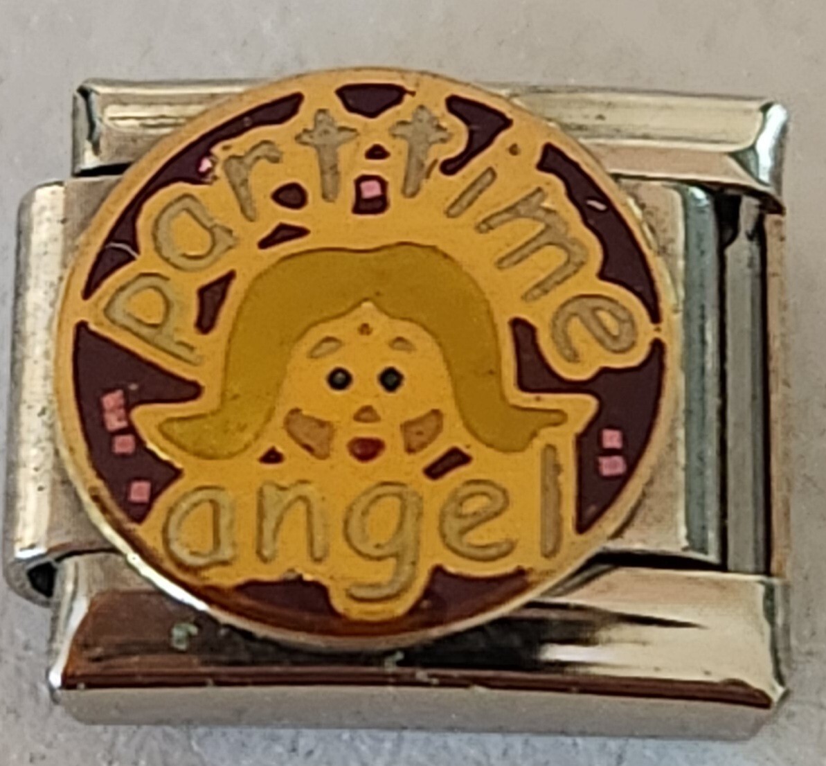 Parttime Angel Enamel Italian Charm Bracelet Link 9mm eBay