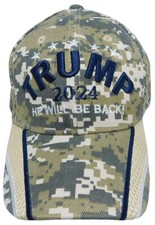 Trump 2024 2028 Embroidered Hat Ball Cap He Will Be Back.