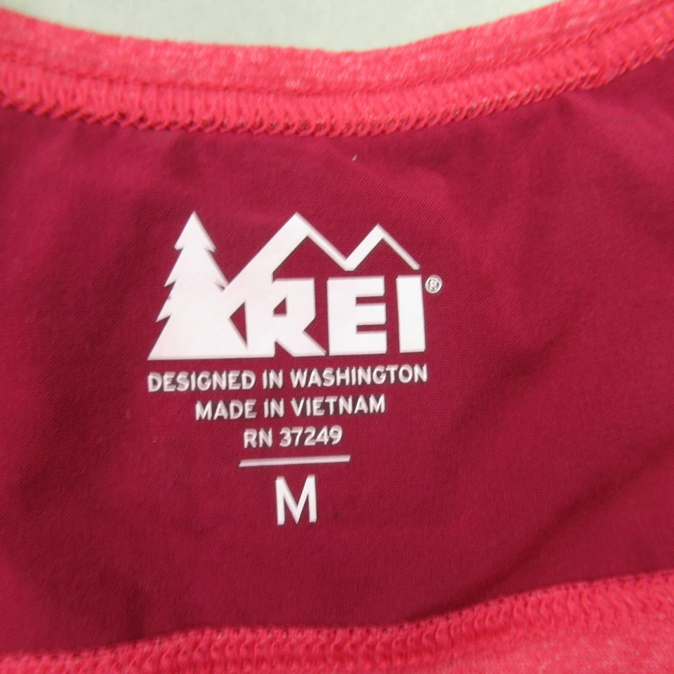 REI 背心上衣女式中号无袖轻便弹力锻炼粉色 — 第 3/4 张图片