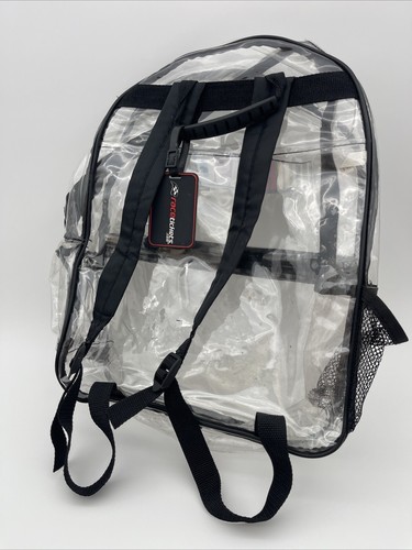 "NASCAR Klar PVC Rucksack Marineblau Logo Taschen 18x12x4" - Bild 2 von 3