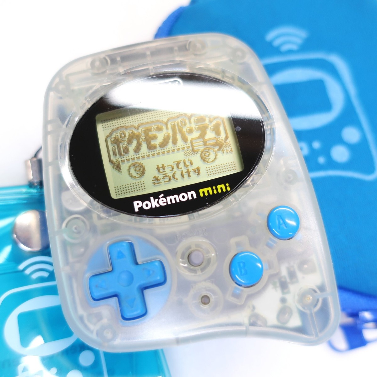 Pokemon Mini Console Blue MIN001 w/ Pokémon Center Limited Pokemon Mini Console Blue MIN001 w/ Pokémon Center Limited