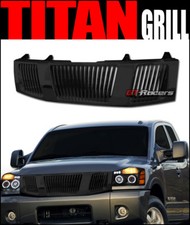 For 2004-2007 Nissan Titanarmada Black Vertical Front Hood Bumper Grill Grille For 2004-2007 Nissan Titanarmada Black Vertical Front Hood Bumper Grill Grille