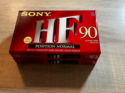 2 Stück Audio Musik Cassette Sony HF 90