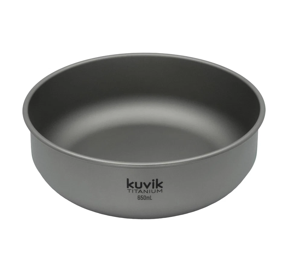 Kuvik Titanium Bowl 650 ml (22 oz) - Cuenco ultraligero y compacto para mochileros Foto 2 de 4