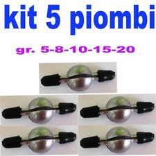 5 Piombi intercambiabili pesca trota torrente rodolon, vicentina, casentinese