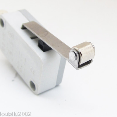 10pcs 28x16mmx10mm 15A Grey Micro Switch Metal High Level Roller Limit N.O/N.C