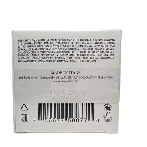 Delfanti MILANO Collagen 24k Pure Gold 100 Hyaluronic Acid Anti Aging Day Cream