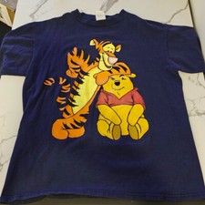 Vintage 90s Winnie The Pooh Tigger Big Face Graphic Shirt Disney - Large