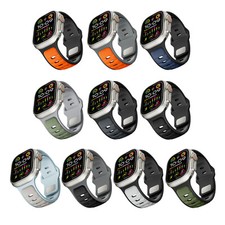 Magnet Silicone Sport Strap For Apple Watch Series 10/9/8/7/SE/6/5/4 Watch Band