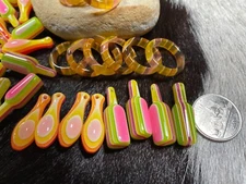 Spacer Beads for Jewelry Making Mix Colorful Tube Donut Ring 20mm 30mm 100pcs