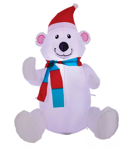 airblown inflatable polar bear