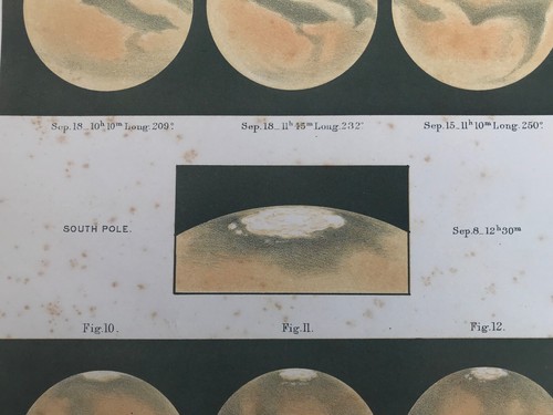 Mars 1879 Original Lithographed Images by Nathaniel Everett Green - Astronomy - Picture 5 of 5