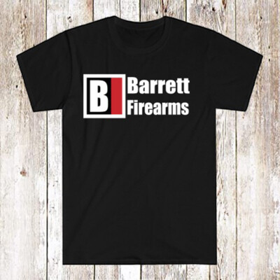 Barrett Firearms Men's Black T-Shirt Size S-5XL