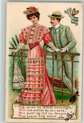 39783154 - lovers saying A.S.B. Series 144 Woman 1906