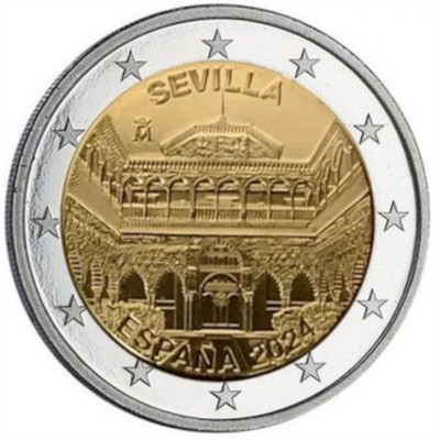 2024 Spain   2 Euro UNC Coin - UNESCO World Heritage: Seville Sevilla