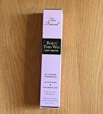 TOO FACED Born This Way Foundation in PRALINE, NEW Soft Matte 24hr wear 30mL/1oz