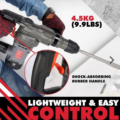 PTS Corded Rotary Hammer Drill Combination 110V 10A Rotary Hammer SDS 3 Modes - 第 4/5 張圖片
