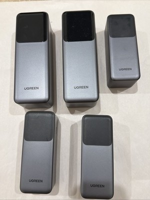 UGREEN LOT OF 5 Nexode 100W AND 200W 25000mAh Power Banks FOR PARTS