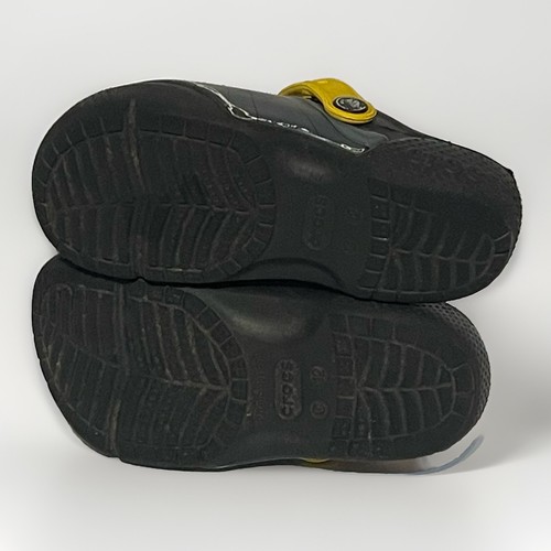 DC Comics Crocs Children's Size 12 Clogs Batman Slip On Shoes Black - Picture 5 of 6