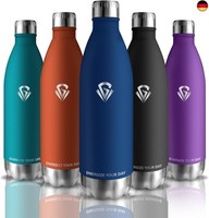 Grsta Trinkflasche, Trinkflasche Edelstahl 1L, Thermosflasche Sport Bpa-Freie,