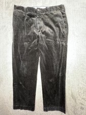 Polo Ralph Lauren Pants Mens 36x30 Black Corduroy Pleated Vtg Casual