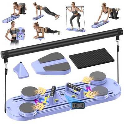MOVOCA Pilates Board, Foldable Pilates Reformer Equipment with