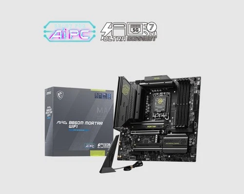 MSI MAG B860M MORTAR WIFI , INTEL B860, 4x DDR5 256GB, 1x HDMI, 1x PCI-E x16, 1x