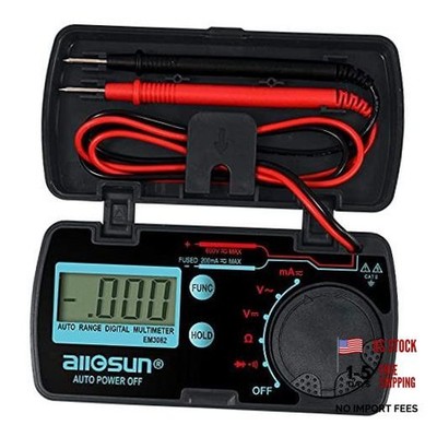 ALLOSUN Pocket Size Compact Digital Multimeter Auto Range Multi EM3082