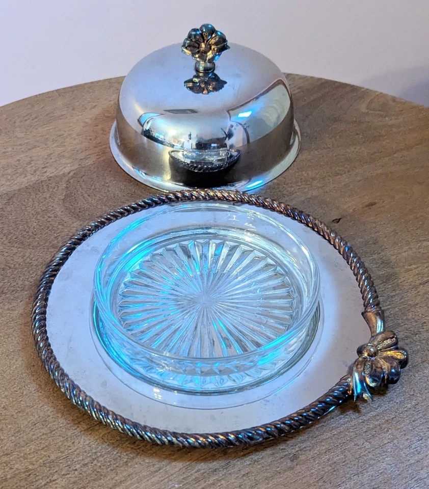 Винтажная форма для масла Oneida из 3 предметов нержавеющая сталь 18/8 сделано в США оригинальная коробка - Изображение 4 из 4