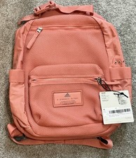 adidas Pink Unisex Kids Polyester Backpack Zip Padded Straps Pockets School