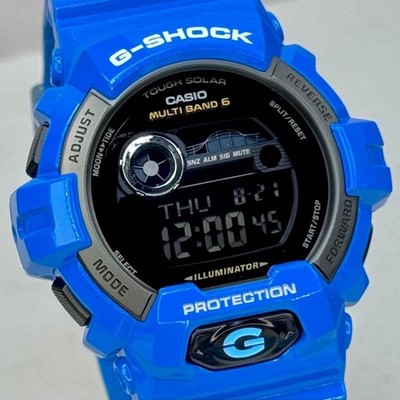 G-Shock G-Lide Gwx-8900D-2Jf Digital Solar Men Watch Blue Tested Japan Used F/S