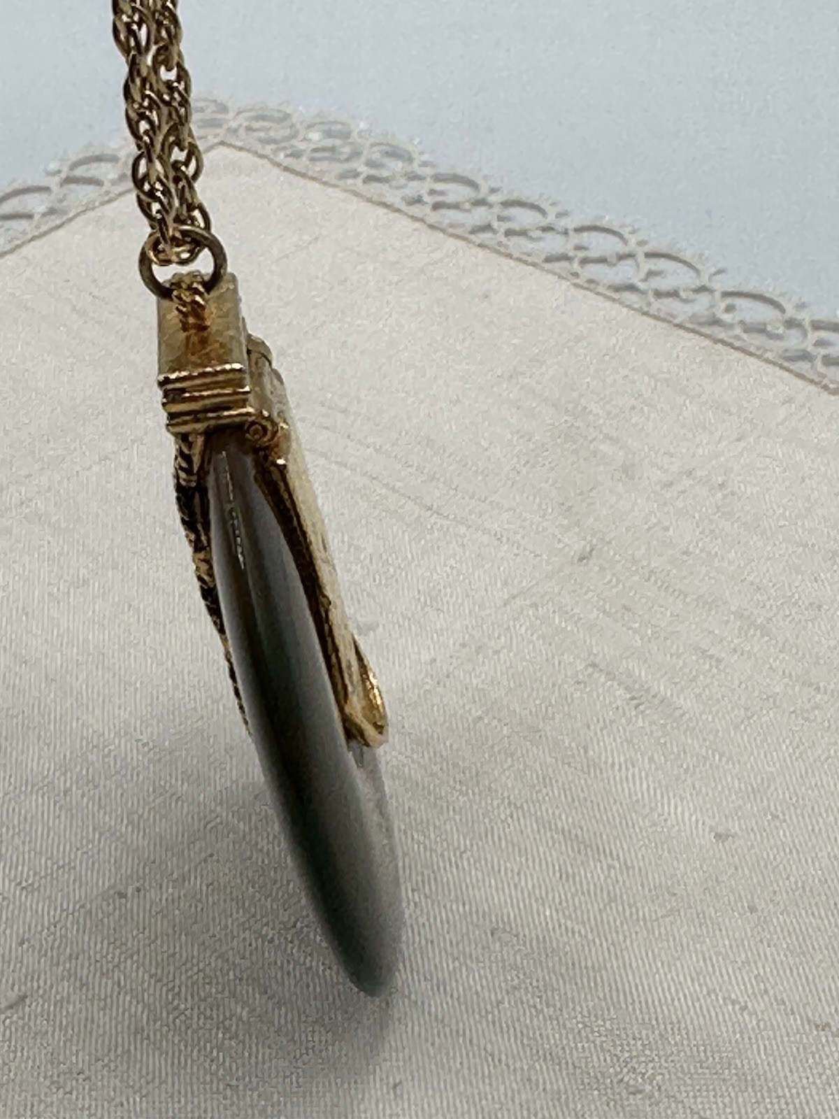 Vintage Max Factor Khara Solid Perfume Pendant & … - image 4