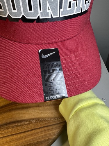 Nike Oklahoma Sooners Verbiage Swoosh Flex DNA Navy Classic 99 Hat - Picture 3 of 9