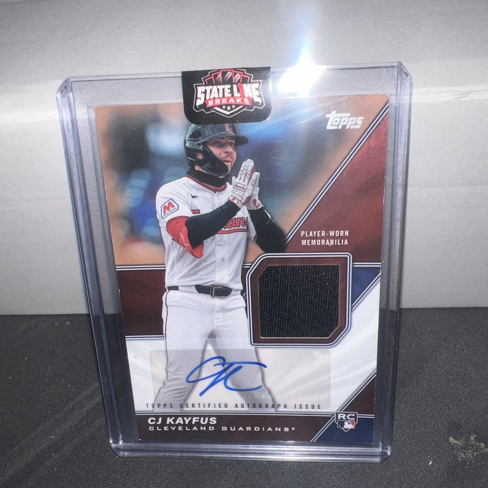 Topps 2026 CJ Kayfus Guardians Relic Auto RC 42/50 MLMU-CK