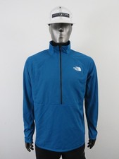 Mens North Face Summit 1/2 Zip Futurefleece Fleece Sweater Pullover Jacket Blue