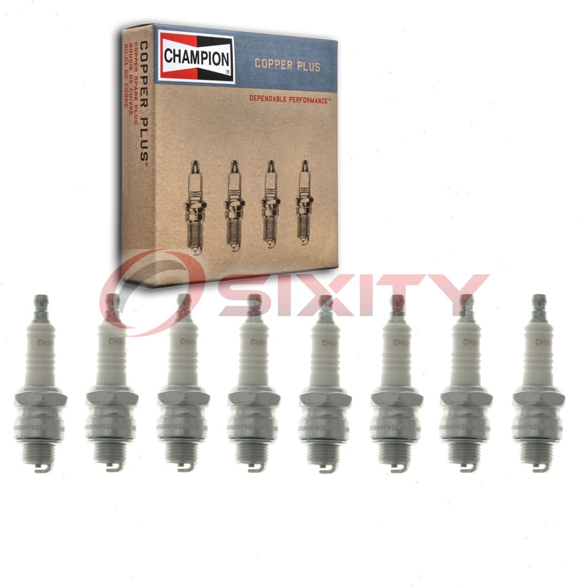 8 pc Champion Copper Plus Spark Plugs for 1940-1949 Buick Roadmaster Series bj