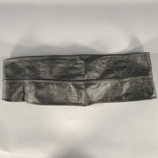 AMAL Size L Black Leather Cummerbund