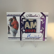2024 Panini Flawless - Hurston Waldrep Prospect FOTL Auto 3 /3 RC - Braves ⚾🔥
