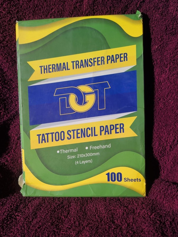 100 Clear Pattern Thermal Tattoo Transfer Paper Tattoo Film Stencil Paper