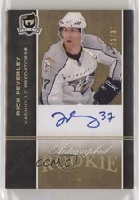 2007-08 Upper Deck The Cup Rookie Gold 21/37 Rich Peverley #117 Auto 7ez