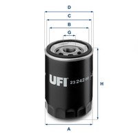 UFI ÖLfilter 23.242.00 Anschraubfilter FüR Ford ANL Fiesta Mazda AAL Sierra ABL