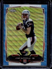 2014 Topps Chrome Jimmy Garoppolo RC Blue Wave Refractor Rookie #150 Patriots