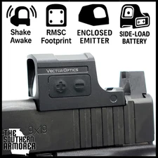 ENCLOSED 3 MOA RED DOT RMSc SHAKE AWAKE GLOCK® 43X 48 P365® MAX-9® CANIK® PSA®