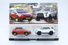 Hot Wheels Premium Subaru Crosstrek / 2018 Toyota 4Runner Twin Pack 1:64 New
