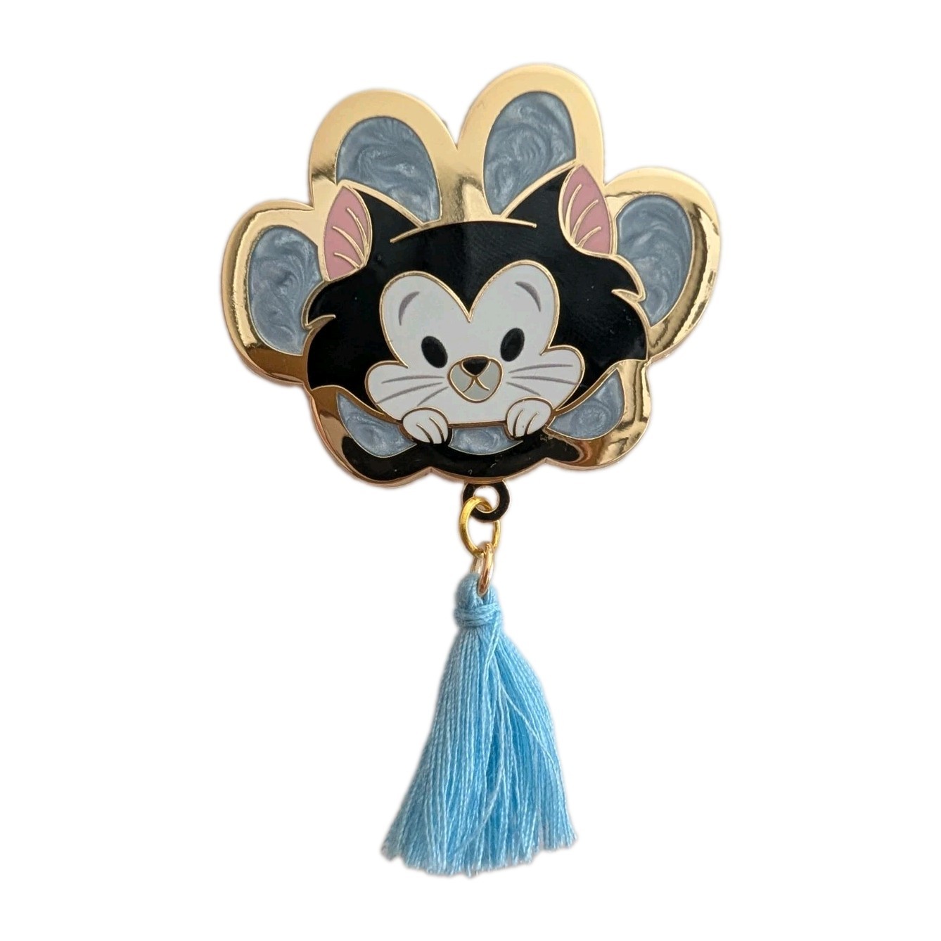 Figaro BoxLunch Cats Dangle Tassel Enamel Trading Pin Disney  Pinocchio