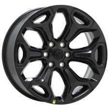 New 22 Dodge Ram 1500 Truck Black Wheel Rim Factory Oem 2019-2024 X1 2685 2727