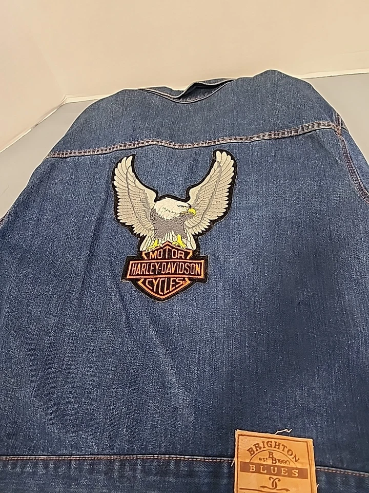 Chaqueta vaquera azul Brighton con botones 100 % algodón grande ver anuncio Foto 3 de 4