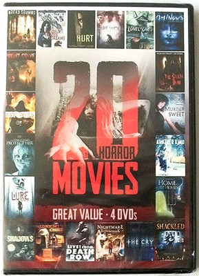20 HORROR MOVIES ~ Woody Harrelson, Sally Field, 4-Disc, *New* ~ DVD