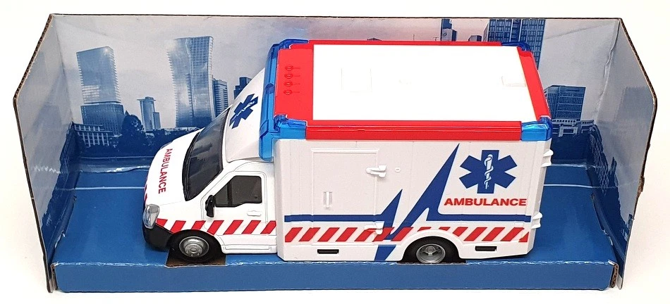 Burago Appx 15cm Long 18-32266 - Municipal Ambulance With Stretcher - White - Image 4 of 4