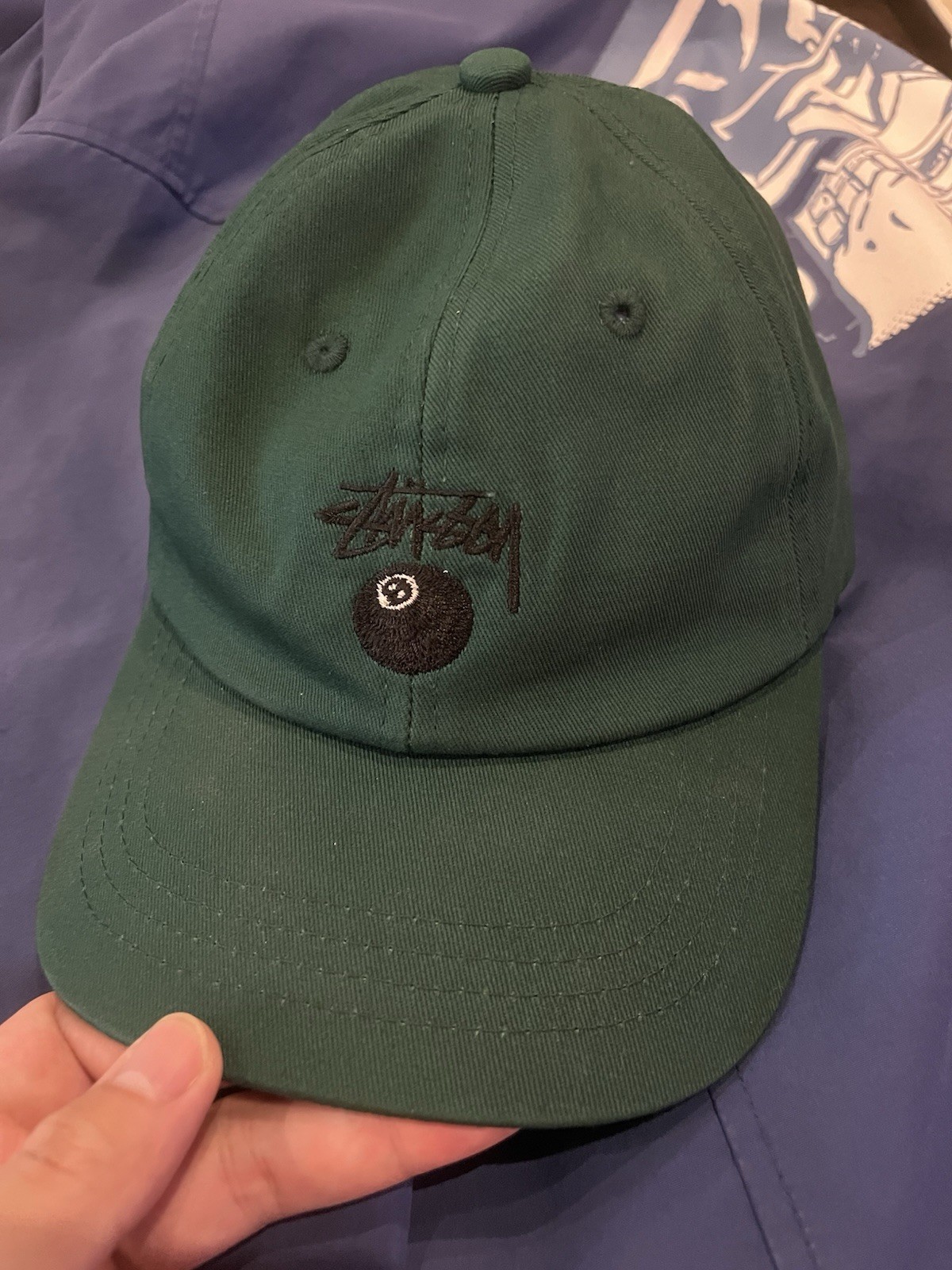 Stussy 8 Ball Strapback Hat – Green Cap – Streetwear – Adjustable – New w/ Tags